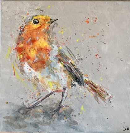 " Rouge - gorge " 30/30cms